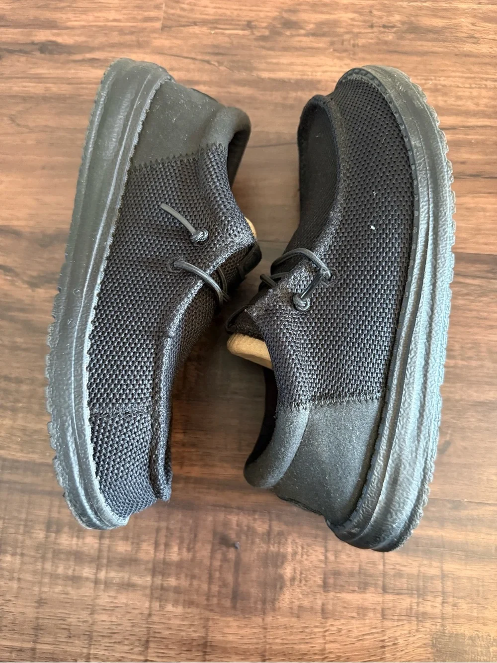 Hey Dude Wally Youth Funk Mono Shade Black Kids Size 3